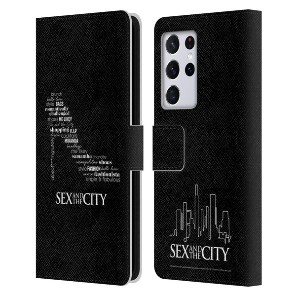 Sex and The City: Television Series Graphics Shoe Leather Book Wallet Case Cover For Samsung Galaxy S21 Ultra 5G