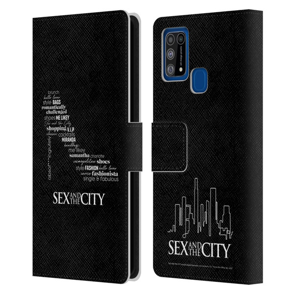 Sex and The City: Television Series Graphics Shoe Leather Book Wallet Case Cover For Samsung Galaxy M31 (2020)