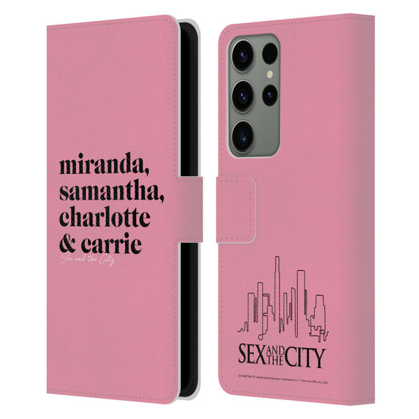 Sex and The City: Television Series Graphics Character 2 Leather Book Wallet Case Cover For Samsung Galaxy S23 Ultra 5G