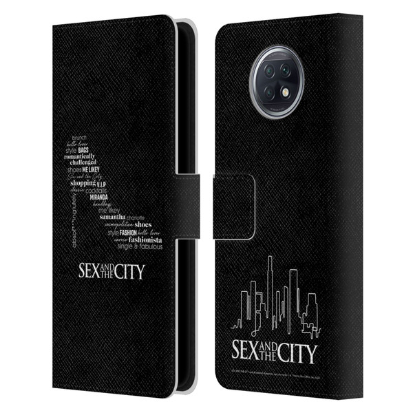 Sex and The City: Television Series Graphics Shoe Leather Book Wallet Case Cover For Xiaomi Redmi Note 9T 5G