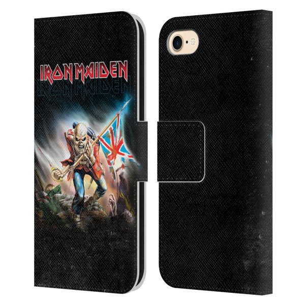 Iron Maiden Art Trooper 2016 Leather Book Wallet Case Cover For Apple iPhone 7 / 8 / SE 2020 & 2022
