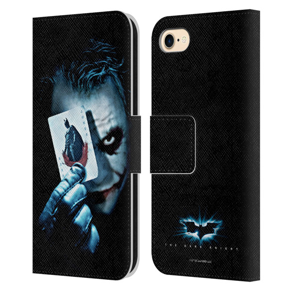 The Dark Knight Key Art Joker Card Leather Book Wallet Case Cover For Apple iPhone 7 / 8 / SE 2020 & 2022