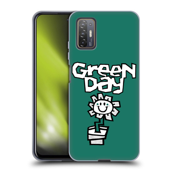 Green Day Graphics Flower Soft Gel Case for HTC Desire 21 Pro 5G