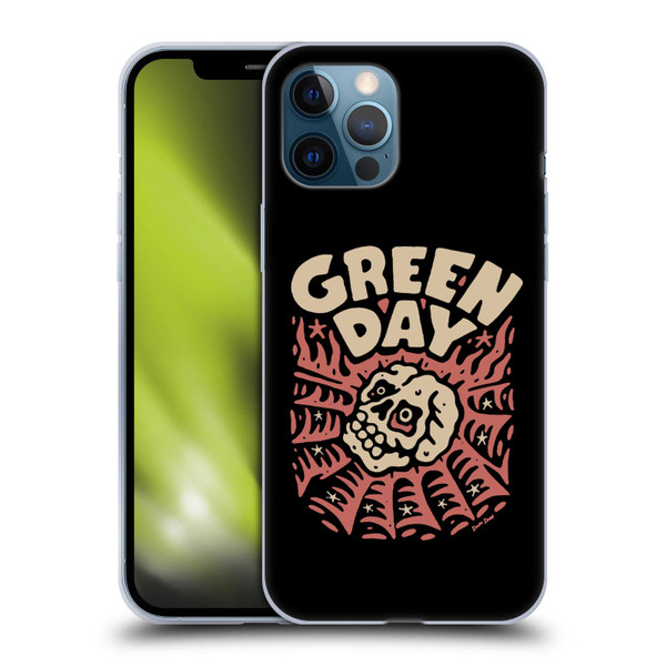 Green Day Graphics Skull Spider Soft Gel Case for Apple iPhone 12 Pro Max