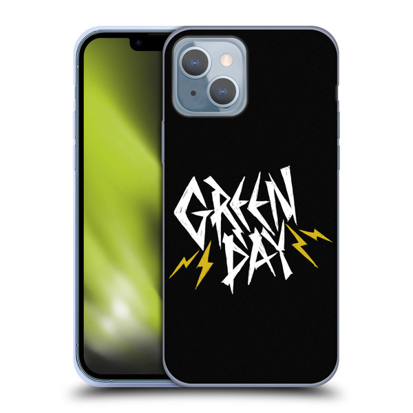Green Day Graphics Bolts Soft Gel Case for Apple iPhone 14