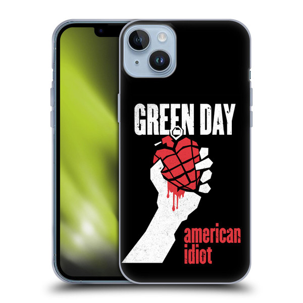 Green Day Graphics American Idiot Soft Gel Case for Apple iPhone 14 Plus
