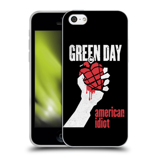Green Day Graphics American Idiot Soft Gel Case for Apple iPhone 5c