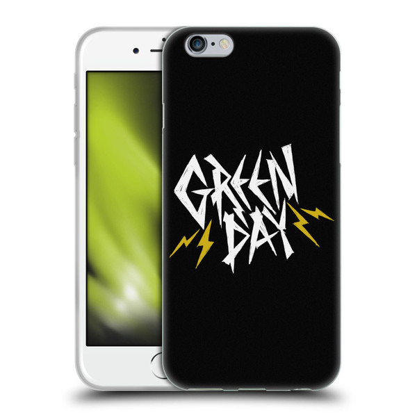 Green Day Graphics Bolts Soft Gel Case for Apple iPhone 6 / iPhone 6s