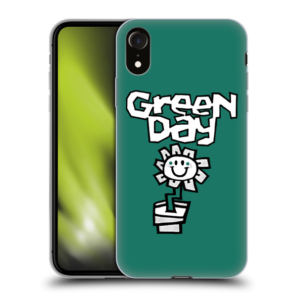 Green Day Graphics Flower Soft Gel Case for Apple iPhone XR