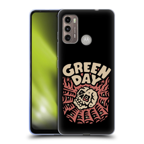 Green Day Graphics Skull Spider Soft Gel Case for Motorola Moto G60 / Moto G40 Fusion
