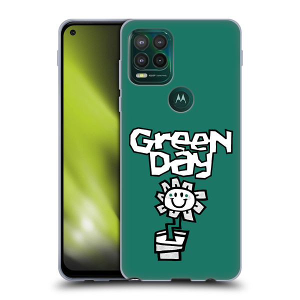 Green Day Graphics Flower Soft Gel Case for Motorola Moto G Stylus 5G 2021