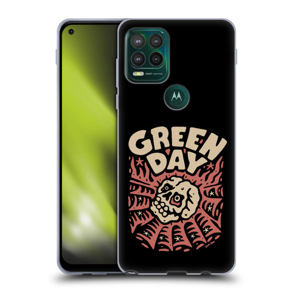 Green Day Graphics Skull Spider Soft Gel Case for Motorola Moto G Stylus 5G 2021