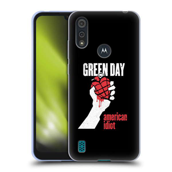 Green Day Graphics American Idiot Soft Gel Case for Motorola Moto E6s (2020)