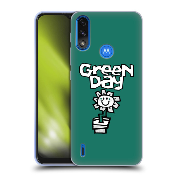 Green Day Graphics Flower Soft Gel Case for Motorola Moto E7 Power / Moto E7i Power