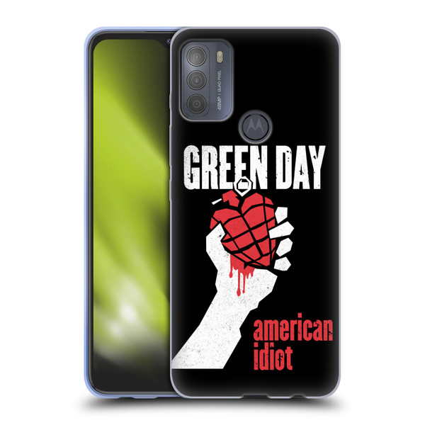 Green Day Graphics American Idiot Soft Gel Case for Motorola Moto G50