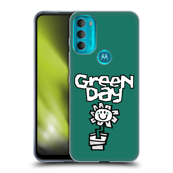 Green Day Graphics Flower Soft Gel Case for Motorola Moto G71 5G