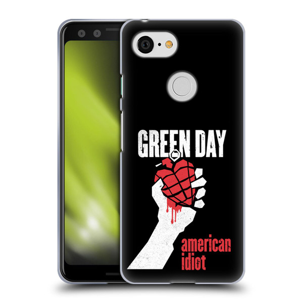 Green Day Graphics American Idiot Soft Gel Case for Google Pixel 3