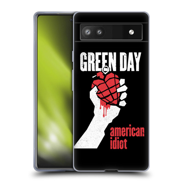 Green Day Graphics American Idiot Soft Gel Case for Google Pixel 6a