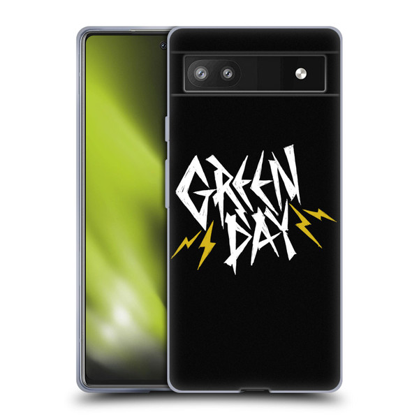 Green Day Graphics Bolts Soft Gel Case for Google Pixel 6a