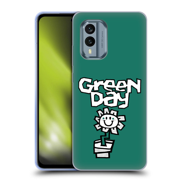 Green Day Graphics Flower Soft Gel Case for Nokia X30