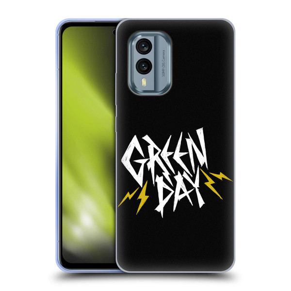 Green Day Graphics Bolts Soft Gel Case for Nokia X30