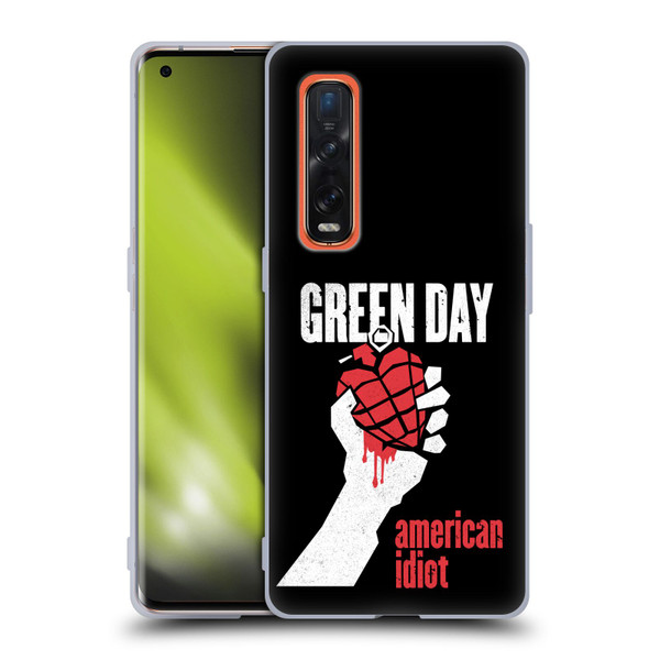 Green Day Graphics American Idiot Soft Gel Case for OPPO Find X2 Pro 5G