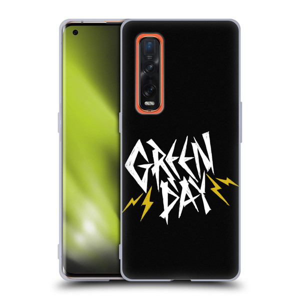 Green Day Graphics Bolts Soft Gel Case for OPPO Find X2 Pro 5G