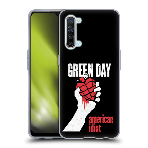 Green Day Graphics American Idiot Soft Gel Case for OPPO Find X2 Lite 5G