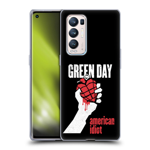 Green Day Graphics American Idiot Soft Gel Case for OPPO Find X3 Neo / Reno5 Pro+ 5G
