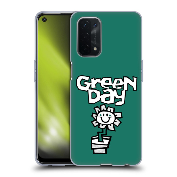 Green Day Graphics Flower Soft Gel Case for OPPO A54 5G