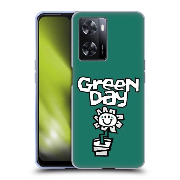 Green Day Graphics Flower Soft Gel Case for OPPO A57s
