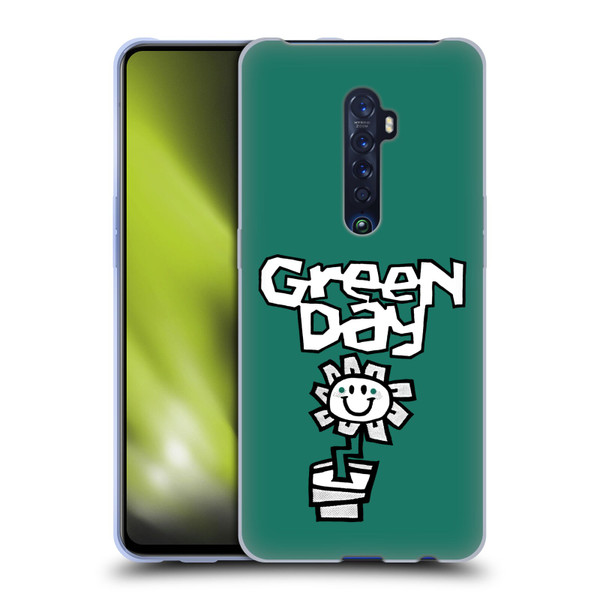 Green Day Graphics Flower Soft Gel Case for OPPO Reno 2