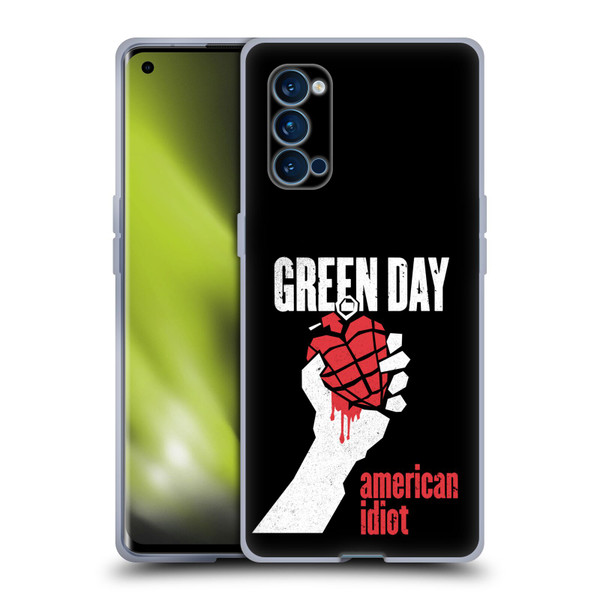 Green Day Graphics American Idiot Soft Gel Case for OPPO Reno 4 Pro 5G