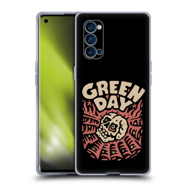 Green Day Graphics Skull Spider Soft Gel Case for OPPO Reno 4 Pro 5G