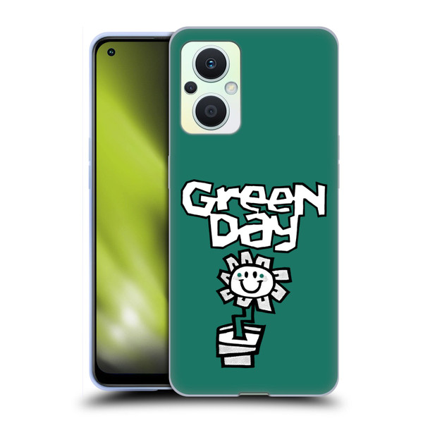 Green Day Graphics Flower Soft Gel Case for OPPO Reno8 Lite