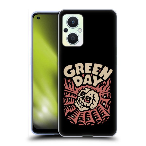 Green Day Graphics Skull Spider Soft Gel Case for OPPO Reno8 Lite