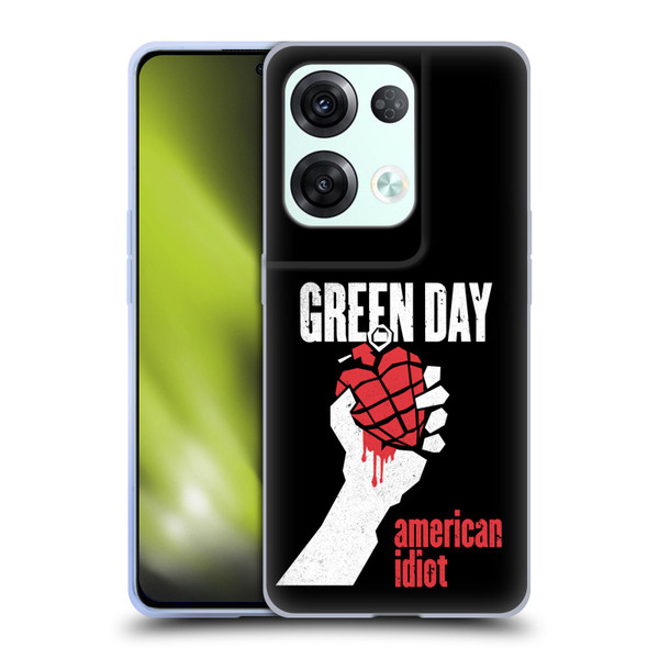Green Day Graphics American Idiot Soft Gel Case for OPPO Reno8 Pro