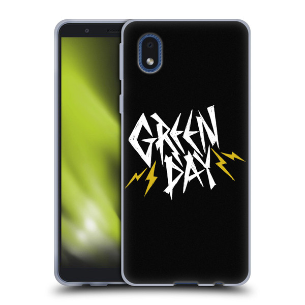 Green Day Graphics Bolts Soft Gel Case for Samsung Galaxy A01 Core (2020)