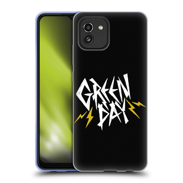 Green Day Graphics Bolts Soft Gel Case for Samsung Galaxy A03 (2021)