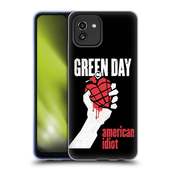 Green Day Graphics American Idiot Soft Gel Case for Samsung Galaxy A03 (2021)