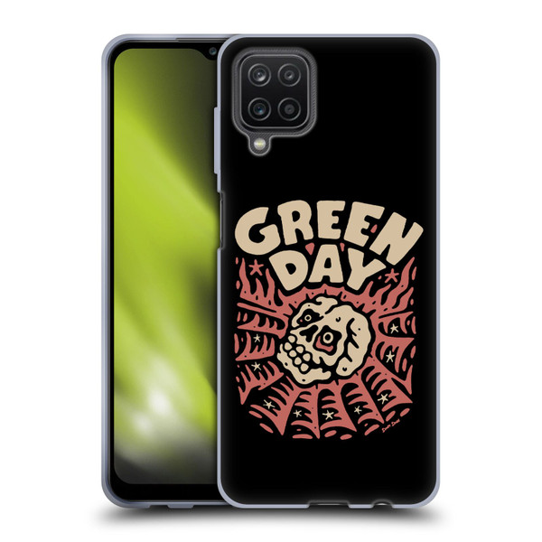 Green Day Graphics Skull Spider Soft Gel Case for Samsung Galaxy A12 (2020)