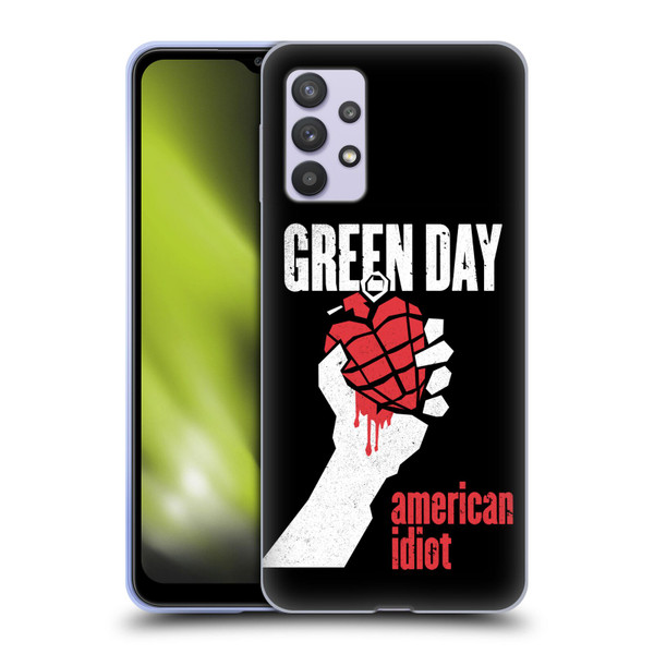 Green Day Graphics American Idiot Soft Gel Case for Samsung Galaxy A32 5G / M32 5G (2021)