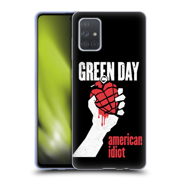 Green Day Graphics American Idiot Soft Gel Case for Samsung Galaxy A71 (2019)
