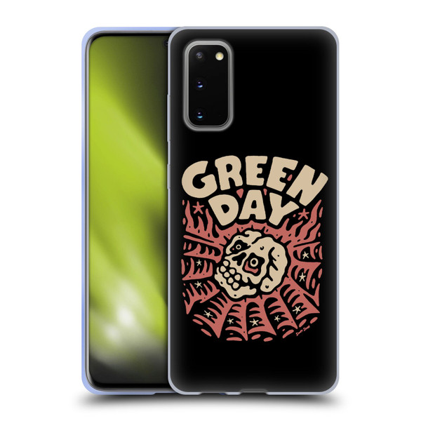 Green Day Graphics Skull Spider Soft Gel Case for Samsung Galaxy S20 / S20 5G