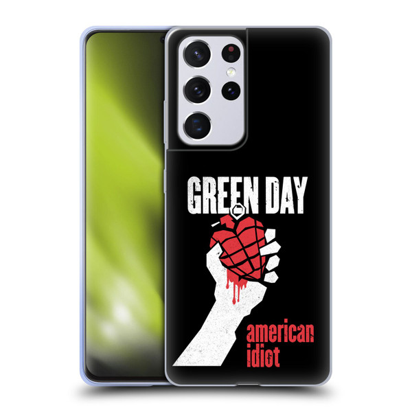 Green Day Graphics American Idiot Soft Gel Case for Samsung Galaxy S21 Ultra 5G