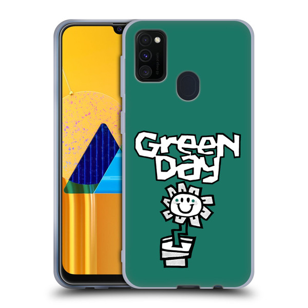 Green Day Graphics Flower Soft Gel Case for Samsung Galaxy M30s (2019)/M21 (2020)