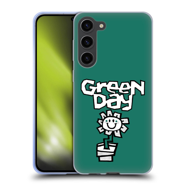 Green Day Graphics Flower Soft Gel Case for Samsung Galaxy S23+ 5G