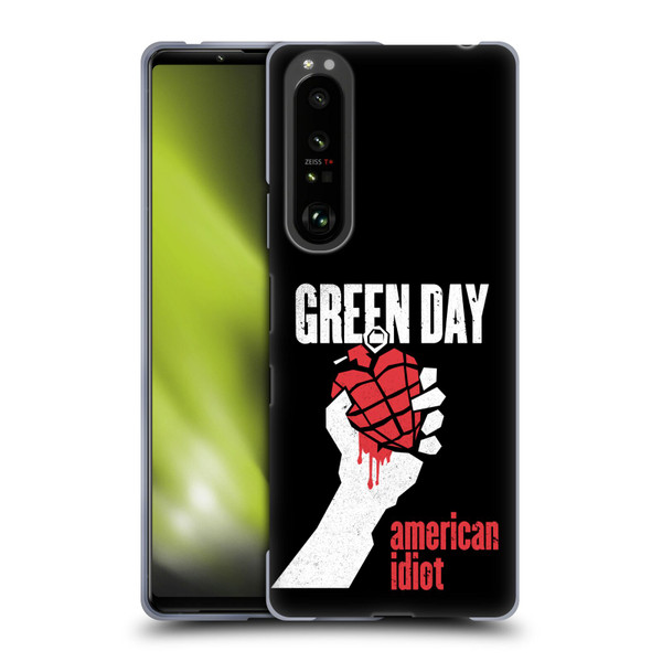 Green Day Graphics American Idiot Soft Gel Case for Sony Xperia 1 III