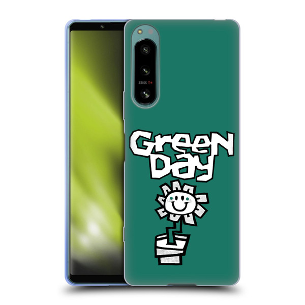 Green Day Graphics Flower Soft Gel Case for Sony Xperia 5 IV