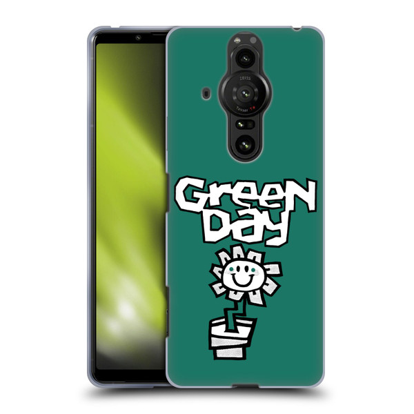 Green Day Graphics Flower Soft Gel Case for Sony Xperia Pro-I